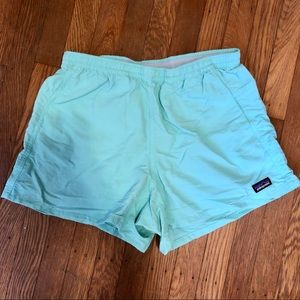 Patagonia teal shorts
